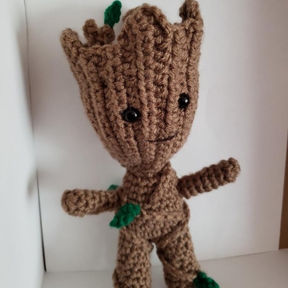 Hand Made Other - Hand Made Groot Inspired Amigurumi